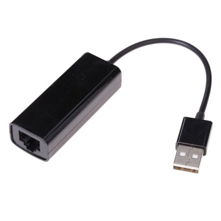 Адаптер USB Ethernet Кабель-адаптер USB2.0 -> RJ45 10/100 Мбит/с, 10см. 5bites UA2-45-02BK