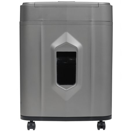 Шредер Heleos АП23-5 серый/серебристый с автоподачей (секр.P-5) фрагменты 145лист. 23лтр. скрепки скобы пл.карты