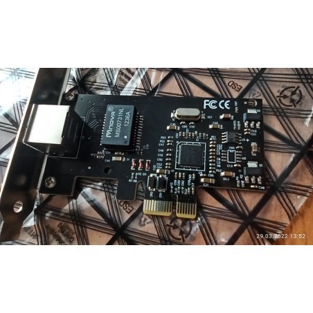 Сетевой адаптер Ethernet Gembird NIC-GX1 1000/100/10, PCI-express, чипсет RTL8111C