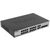 Коммутатор D-Link Gigabit Smart Switch with 16 10/100/1000Base-T ports and 4 Gigabit MiniGbIC (SFP) ports