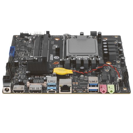 Материнская плата AFOX AFMIQ670D4-MI4-V2, LGA 1700, Intel Q670, 2xDDR4L, 2xSATA, 1xM.2, 1xHDMI, 1xDP, 1x 1Gb LAN, 3xUSB-A 3.2 Gen 2, 1xUSB-C 3.2 Gen 2, 2x3.5 мм, 7.1, Mini-ITX