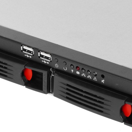 Серверный корпус ExeGate Pro 1U660-HS04 (RM 19", высота 1U, глубина 660, БП 300DS, 4xHotSwap, USB)