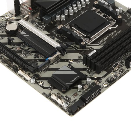 Материнская плата Gigabyte B850M D3HP, AM5, AMD B850, 4xDDR5, 4xSATA, 2xM.2, 1xPCIe 5.0 x16, 1xPCIe 3.0 x4, 1xHDMI, 2xDP, 1x 1Gb LAN, 3xUSB-A 3.2 Gen 1, 2xUSB-A 2.0, 1xUSB-C 3.2 Gen 1, 3x3.5 мм, 7.1, mATX