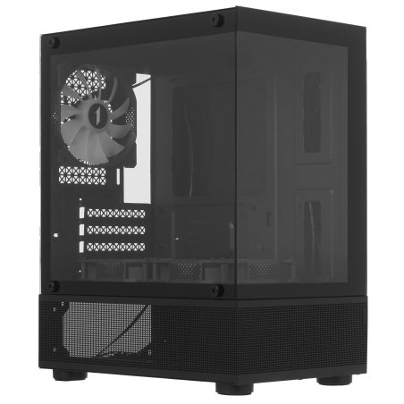 Компьютерный корпус 1STPLAYER MIKU Mi2-A черный mATX 3x120мм LED fans Mi2-A-BK-2F1R-1F1