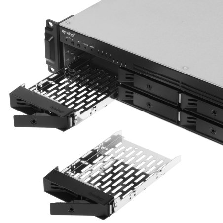 Сетевое хранилище Synology Rack 2U, QC2.2GHzCPU/4GbDDR4(upto32)/RAID0,1,5,6,10/upto 8 hot plug HDDs SATA(3,5'or2,5')(upto 12 with RX418)/2xUSB3.2/1eSATA/iSCSI/4xGbE(+1Expslot)/2xIPcam(upto 40)/2xPS/norail