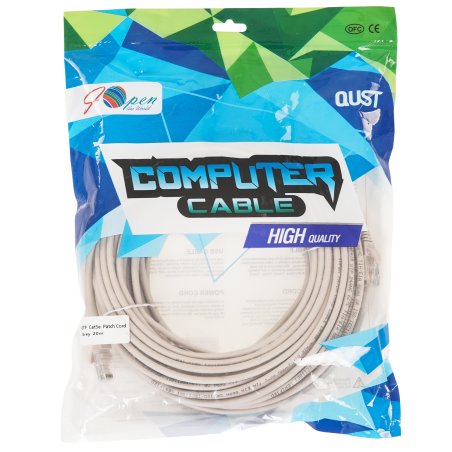 Патч-корд литой "Aopen" UTP кат.5е 20м серый