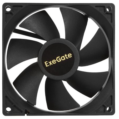 Вентилятор для корпуса ExeGate EX09225B4P-PWM черный, 92 мм, 2200 об/мин, 28 дБ, 4 pin