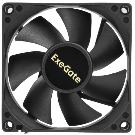 Вентилятор для корпуса ExeGate ExtraPower EP08025B3P черный, 80 мм, 2900 об/мин, 29.5 дБ, 3 pin