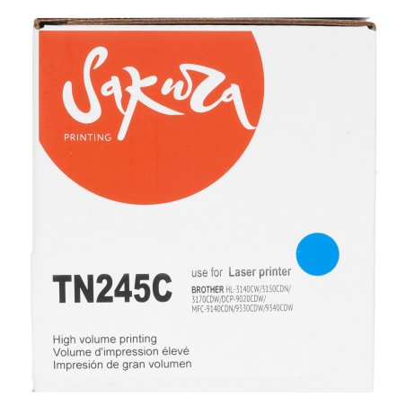 Картридж лазерный Sakura TN245C для Brother HL-3140/3150/3170, DCP-9020, MFC-9140/9330/9340, синий, 2 200к.