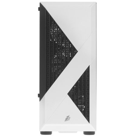 Компьютерный корпус 1STPLAYER FIREROSE F3-A белый/ATX, TG/4x120мм LED fans inc./F3-A-WH-4F1