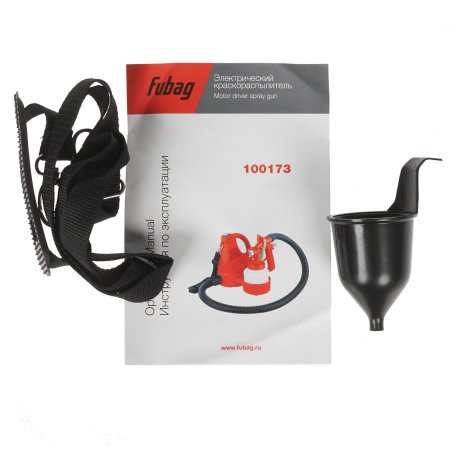 Краскопульт электрический FUBAG 100173 easypaint s500/1.8 230-270мл/мин 0.2 бар бачок 0.5л 1.8мм