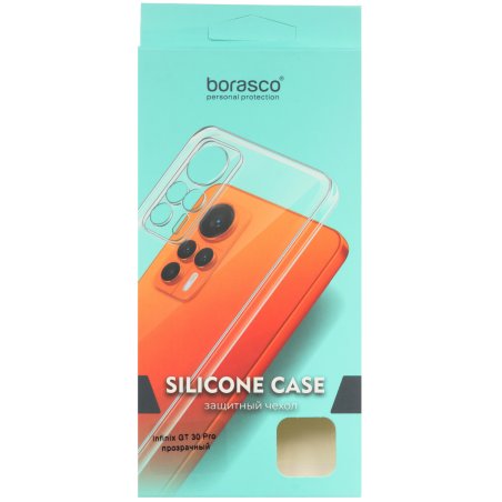 Чехол (клип-кейс) BoraSCO для Infinix Hot 30 Bumper Case прозрачный (72317)