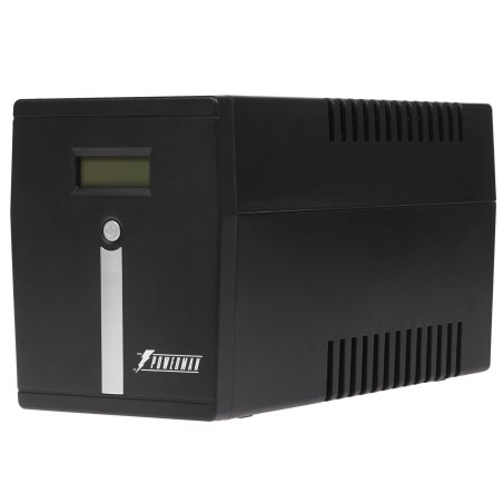 Источник бесперебойного питания ИБП POWERMAN Smart 1500 HYBRID, линейно-интерактивный, 1500ВА/1200Вт, 165-265В, 2 евророзетки, внешняя свинцово-кислотная (AGM, GEL, FB) или LiFePO4 батарея на 12В емкостью от 120Ач (не входит в комплект поставки), ток заря