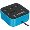Разветвитель USB на 3 порта+картридер (все в одном) черный Rexant