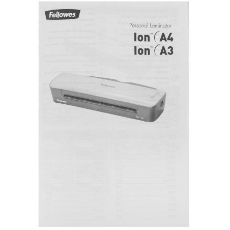 Ламинатор Fellowes Ion A3 (FS-45602) A3 (75-125мкм) 30см/мин (2вал.) лам.фото