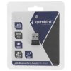 Адаптер Bluetooth Gembird, BTD-MINI5, ультратонкий корпус, v.4.0, 50 метров, до 24 Мбит/сек, USB