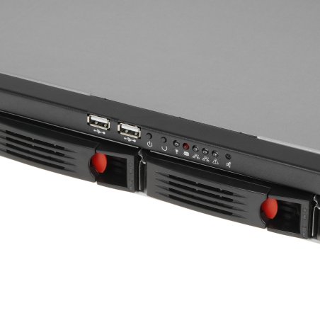 Серверный корпус ExeGate Pro 1U660-HS04 (RM 19", высота 1U, глубина 660, БП 300ADS, 4xHotSwap, USB)