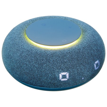 Умная колонка VK Капсула Мини, 5Вт, компактная, 1 динамик, Маруся, LED-часы, Wi-Fi, Bluetooth, морской синий