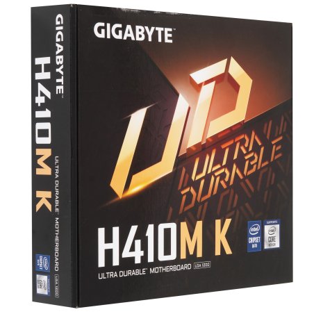 Материнская плата Gigabyte H410M K 2.0, LGA 1200, Intel Q470, 2xDDR4, 2xSATA, 1xM.2, 1xPCIe 3.0 x16, 1xPCIe x1, 1xHDMI, 1x 1Gb LAN, 2xUSB-A 3.2 Gen 1, 4xUSB-A 2.0, 3x3.5 мм, 7.1, mATX