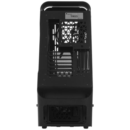 Компьютерный корпус JONSBO TR03-G Black без БП, боковая панель из закаленного стекла, mini-ITX, micro-ATX, ATX, черный