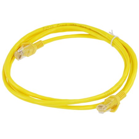 Патч-корд UTP кат.5e, 1.5м ExeGate желтый