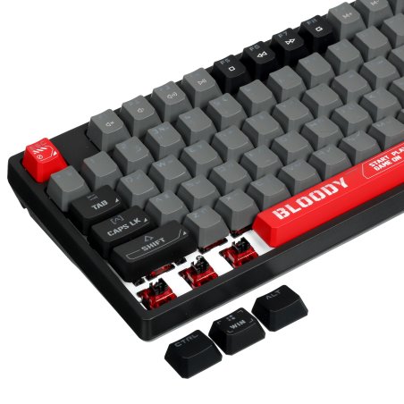 Клавиатура проводная A4Tech Bloody S87 Energy USB черный/красный