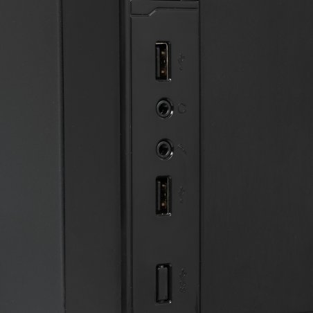Компьютерный корпус MiniITX ExeGate MI-207 Black, miniITX/mATX, (без БП), 2*USB, Audio