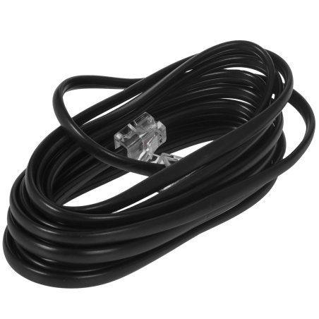 Кабель телефонный аппарат-розетка Cablexpert TC6P4C-5M-BK, 5 м черный