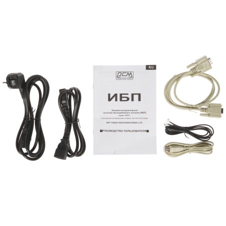 Источник бесперебойного питания Powercom Smart King RT SRT-1500A LCD 1350Вт 1500ВА черный