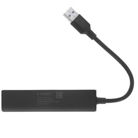 Концентратор USB 3.0 Gembird UHB-C354, 4 порта, с доп питанием
