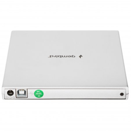 Оптический привод внешний с интерфейсом USB 2.0 Gembird DVD-USB-02-SV пластик, серебро