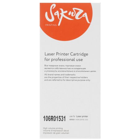 Картридж лазерный Sakura 106R01531 для Xerox WC 3550, черный, 11000 к.