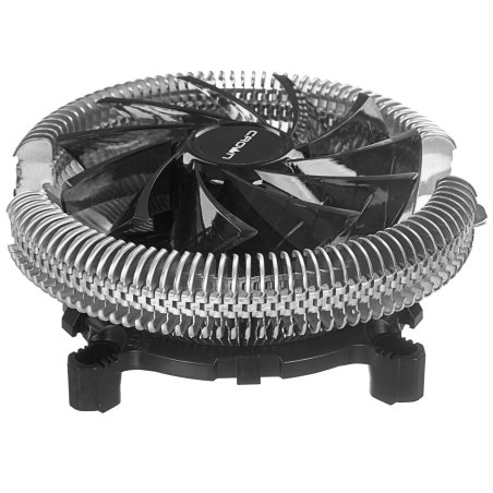 Кулер для процессора Crown CM-S1250TPWM v2 серебристый/черный, 95 мм, алюминий, 2000 об/мин, 28.7 дБ, 4 pin, 125 Вт, 53 мм