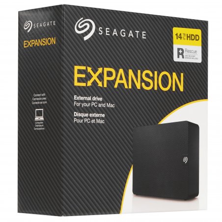 Внешний HDD 3.5" Seagate Expansion STKP28000400, 28TB, USB 3.2 Gen 1 Type-A, 5400 rpm, черный
