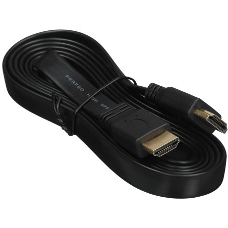 Кабель PERFEO HDMI A вилка - HDMI A вилка, плоский, ver.1.4, длина 2 м. (H1302)