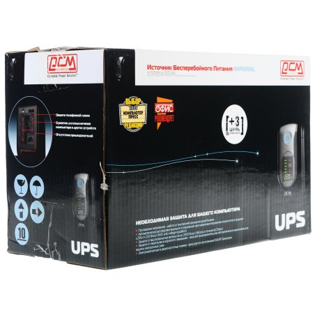 Источник бесперебойного питания Powercom Imperial IMD-825AP 495Вт 825ВА черный