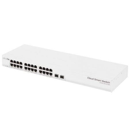 Коммутатор MikroTik CSS326-24G-2S+RM 24х Gigabit RJ45, 2х SFP+