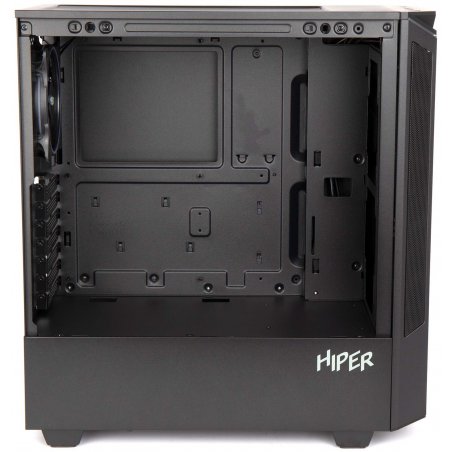 Компьютерный корпус Hiper PB81 черный без БП ATX 3x120мм 2xUSB2.0 2xUSB3.0 audio bott PSU