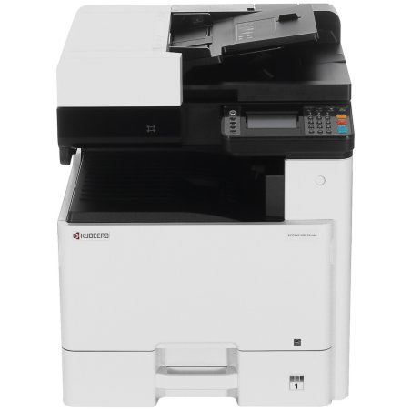 МФУ лазерное Kyocera Ecosys M8124cidn (1102P43NL0), A3, цветной, печ. до 24 стр/мин. (А4) до 12 стр/мин. (А3), скан. до 50 стр/мин., 1200 x 1200 dpi (печать) 600x600dpi (скан.), USB, RJ-45, NFC, Air Print, Mopria