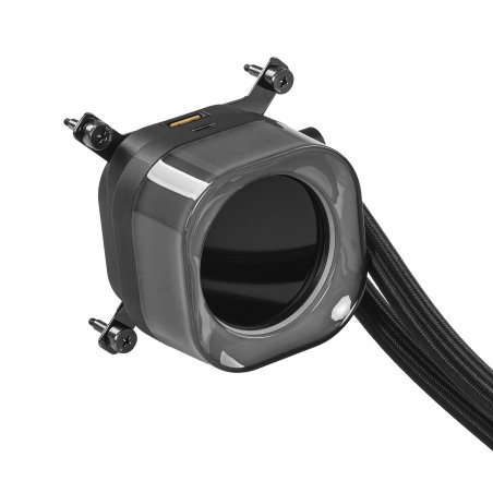 Система жидкостного охлаждения Water Cooling System Corsair iCUE LINK TITAN 240 RX LCD (240мм, белый, RGb/ Fans: 2x120мм, 73.5CFM, 36dBA, 2100RPM/ S: 1851, 1700, AM5, AM4)