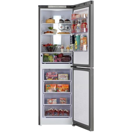 Холодильник Бирюса Б-I940NF нержавеющая сталь двухкамерный 210/130л морозилка снизу, No Frost