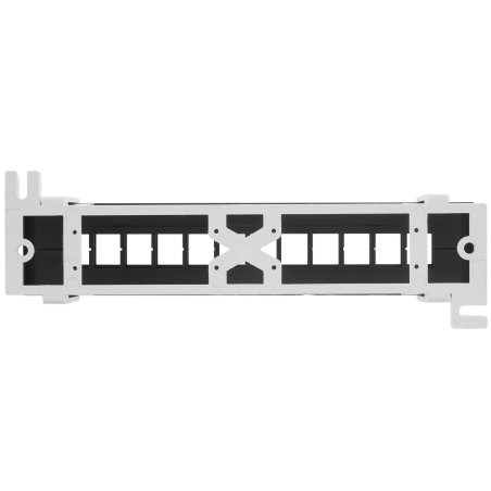 Модульная настенная патч-панель на 12 портов Hyperline PPWBL-12 для модулей Keystone Jack, с подставкой