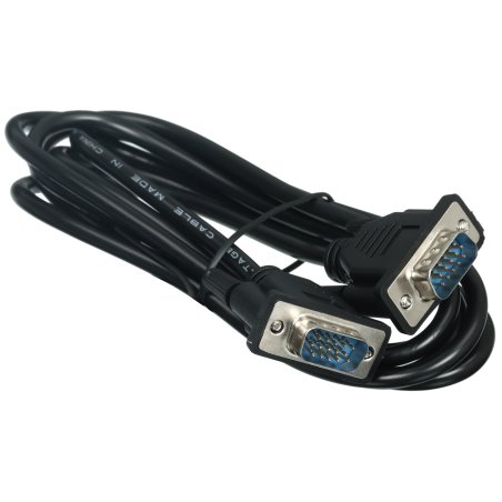 Кабель GoPower VGA (m)-VGA (m) 1,8м ПВХ черный Premium Zip-Lock c подвесом (1/100)