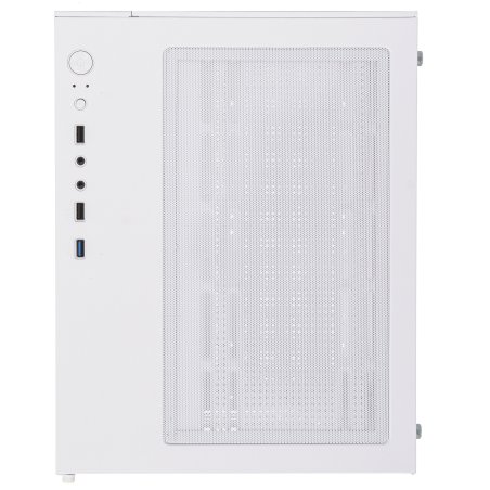 Компьютерный корпус Ginzzu V420 RGb подсветка, закаленное стекло 1*USB 3.0,1*USB 2.0, AU белый mATX