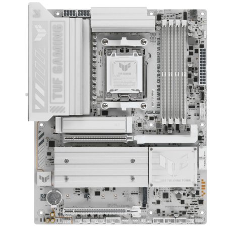 Материнская плата ASUS TUF GAMING X870-PRO WIFI7 W NEO, AM5, AMD X870, 4xDDR5, 2xSATA, 4xM.2, 1xPCIe 5.0 x16, 1xPCIe 4.0 x16, 1xHDMI, 1x5Gb LAN, Wi-Fi 7, Bluetooth 5.4, 2xUSB-C 40Gbps (USB4 / Gen3x2), 3xUSB-A 10Gbps, 4xUSB-A 5Gbps, 1xUSB-A 2.0, 3x3.5 мм, 