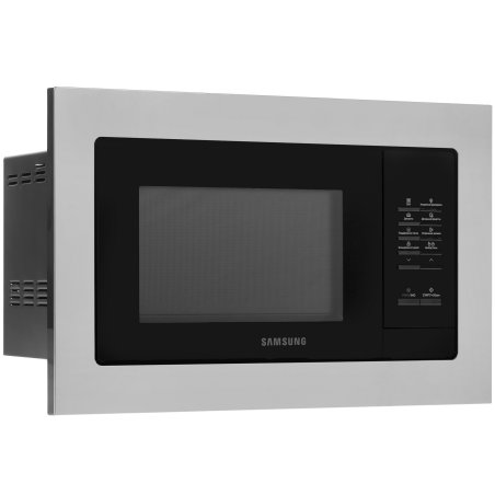 Микроволновая печь встраиваемая Samsung MS23A7013AT/BW серебристый/черный, 23 л, 1150 Вт, переключатели - кнопки