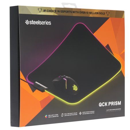 Коврик для мыши Steelseries QcK Prism Cloth Средний черный 320x270x4мм (63825)
