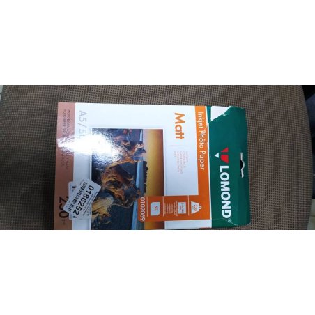 Фотобумага Lomond 0102069 A5/230г/м2/50л./белый матовое для струйной печати