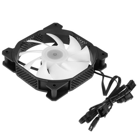 Вентилятор корпусной Formula Floe SE 12BK ARPW Reverse ARGB, 120 мм, 1500 об/мин, 27.5 дБ, 4-pin PWM, ARGB, реверсный