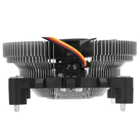 Кулер для процессора Crown CM-80 v2 серебристый/черный, 75 мм, алюминий, 2200 об/мин, 22 дБ, 3 pin, 65 Вт, 42 мм